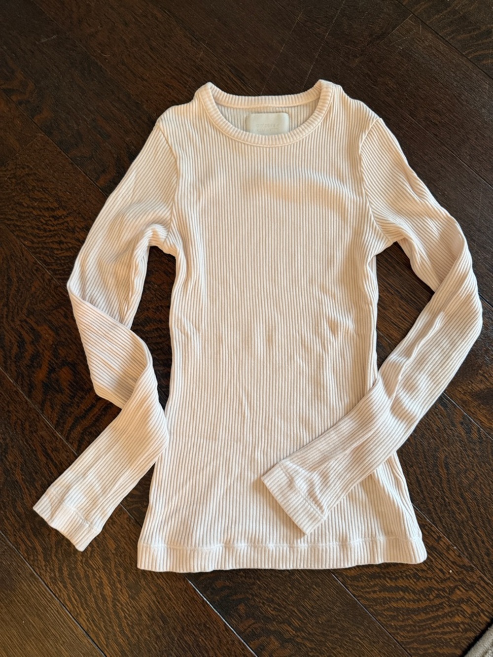Citizens Of Humanity Ribbed Long Sleeve Top - Light pink top